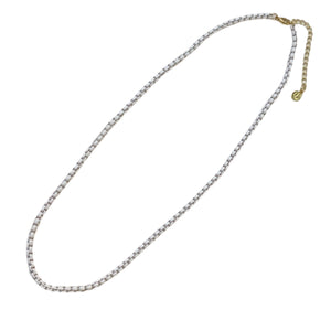Enamel Chain Necklace- White
