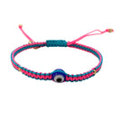 Caryn Lawn Surfside Evil Eye Bracelet- Neon Pink/Blue
