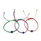 Caryn Lawn Surfside Evil Eye Bracelet- Neon Blue/Green