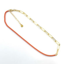 Load image into Gallery viewer, Duo Enamel Chain Orange