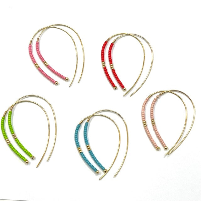 Caryn Lawn Rory Hook Earring- Peach
