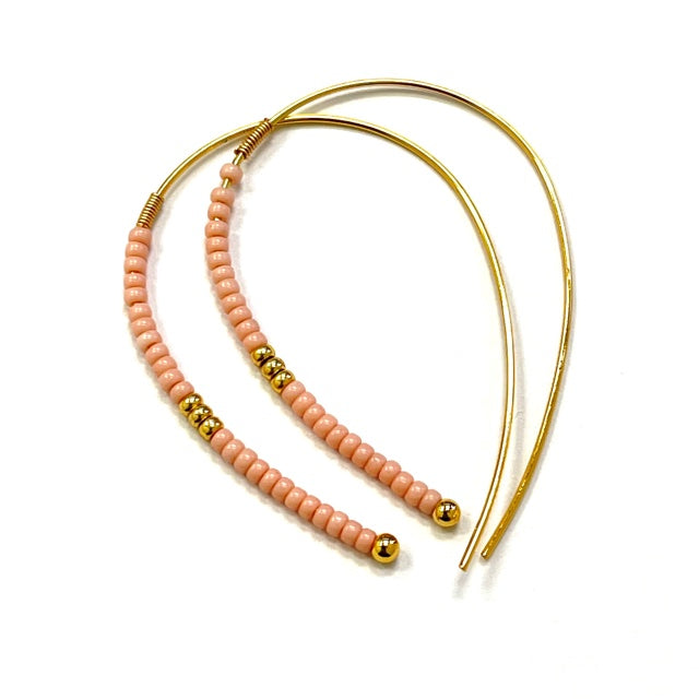 Caryn Lawn Rory Hook Earring- Peach