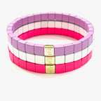 Caryn Lawn Tiny Tile Bracelet Lavender