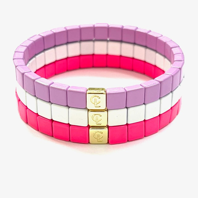 Caryn Lawn Tiny Tile Bracelet Lavender