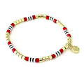Caryn Lawn Catalina Slim Bracelet Red Black