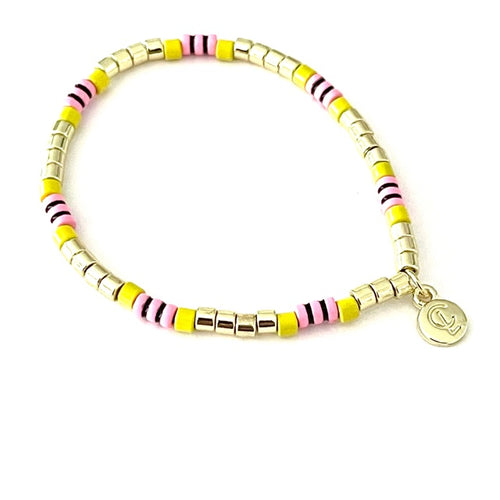 Caryn Lawn Catalina Slim Bracelet Yellow Pink