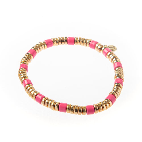 Caryn Lawn Laguna Bracelet- Pink/Gold