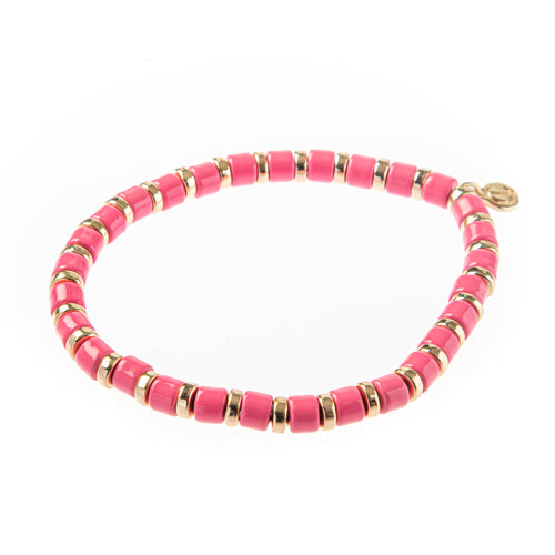 Caryn Lawn Laguna Squared Bracelet- Pink