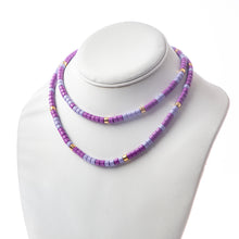 Load image into Gallery viewer, Long Laguna Necklace - Lavender Mix