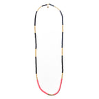 Caryn Lawn Long Laguna Necklace - Black/Pink/Gold