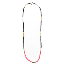 Load image into Gallery viewer, Long Laguna Necklace - Black/Pink/Gold