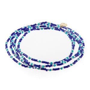 Malibu Wrap Bracelet/Necklace - Royal/Turq