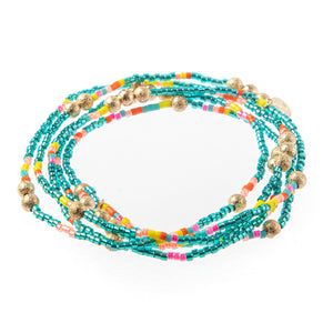 Malibu Wrap Bracelet/Necklace Turquoise Multi