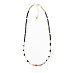 Caryn Lawn Seaside Skinny Necklace- Black Rainbow