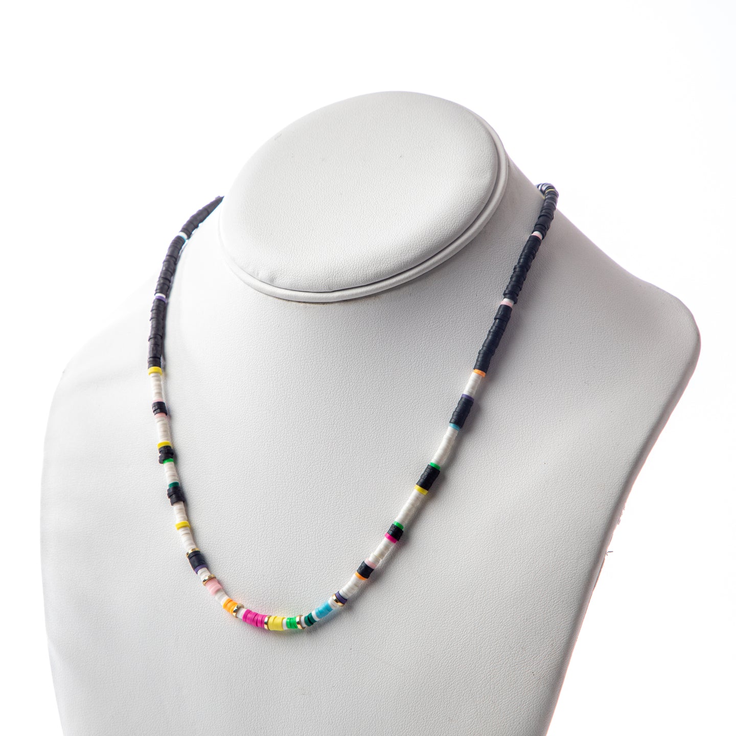 Caryn Lawn Seaside Skinny Necklace- Black Rainbow