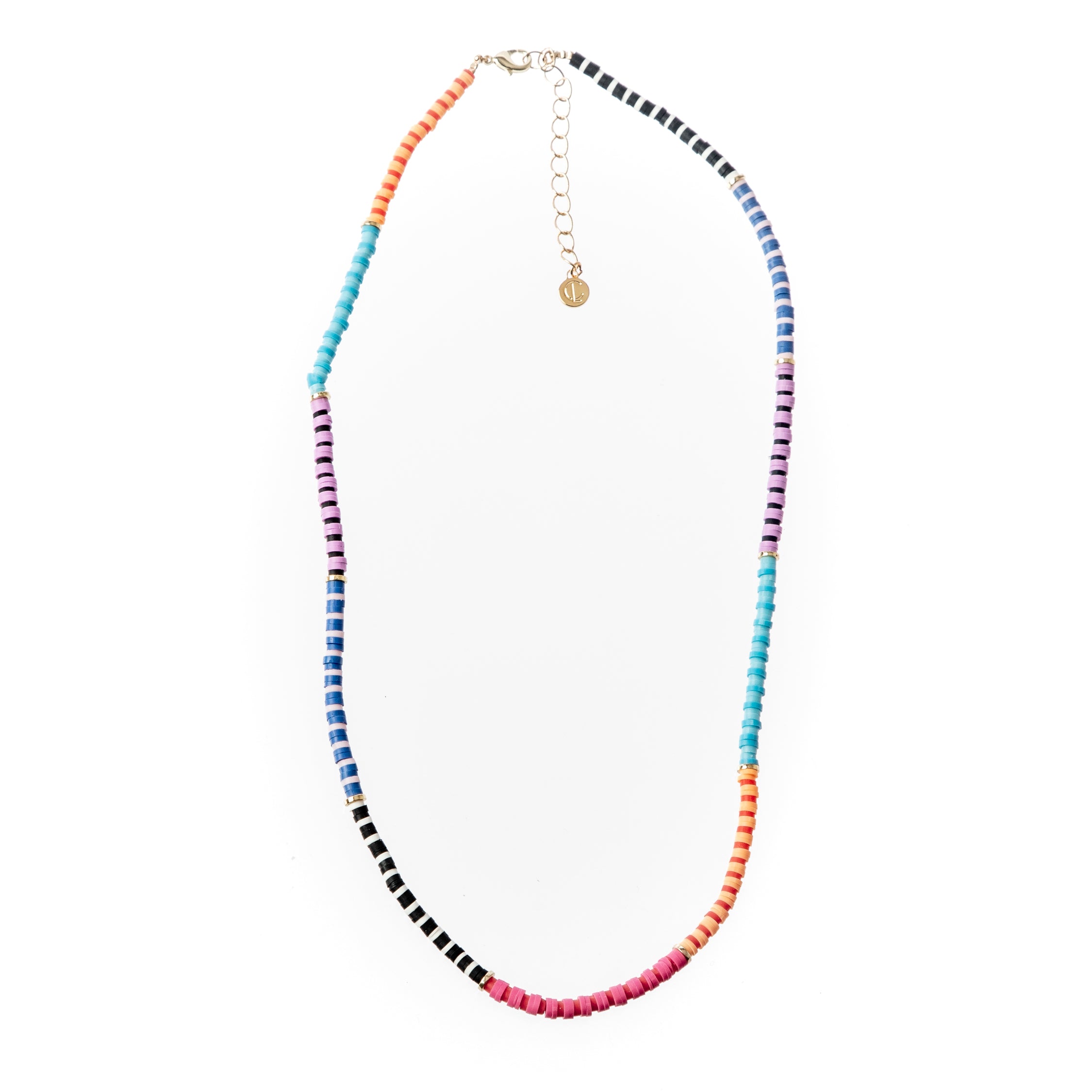 Caryn Lawn Seaside Skinny Necklace- Colorblock