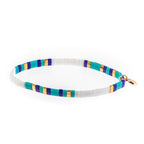 Caryn Lawn Supernova - Turquoise/White