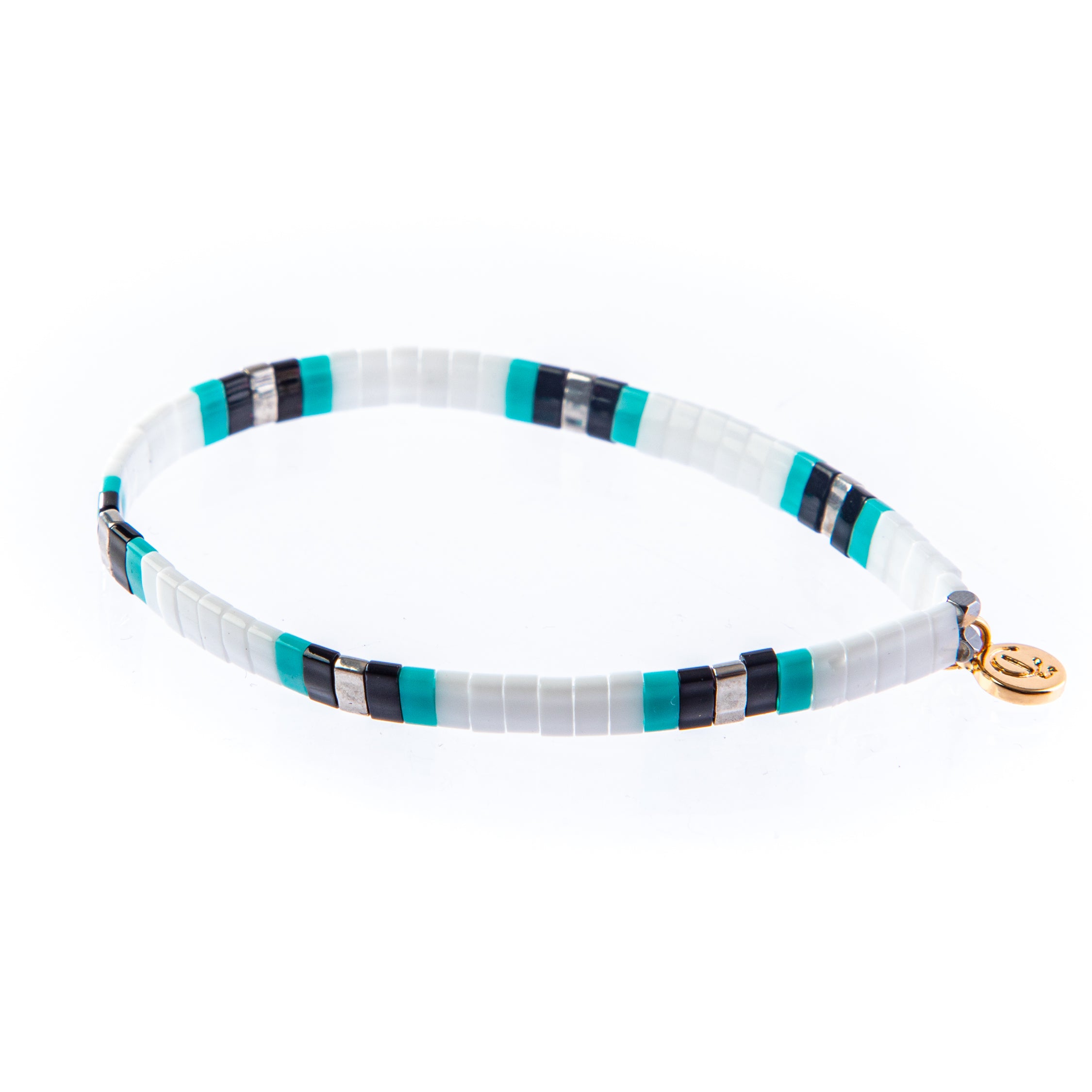 Caryn Lawn Supernova Fall Turquoise/Silver/White