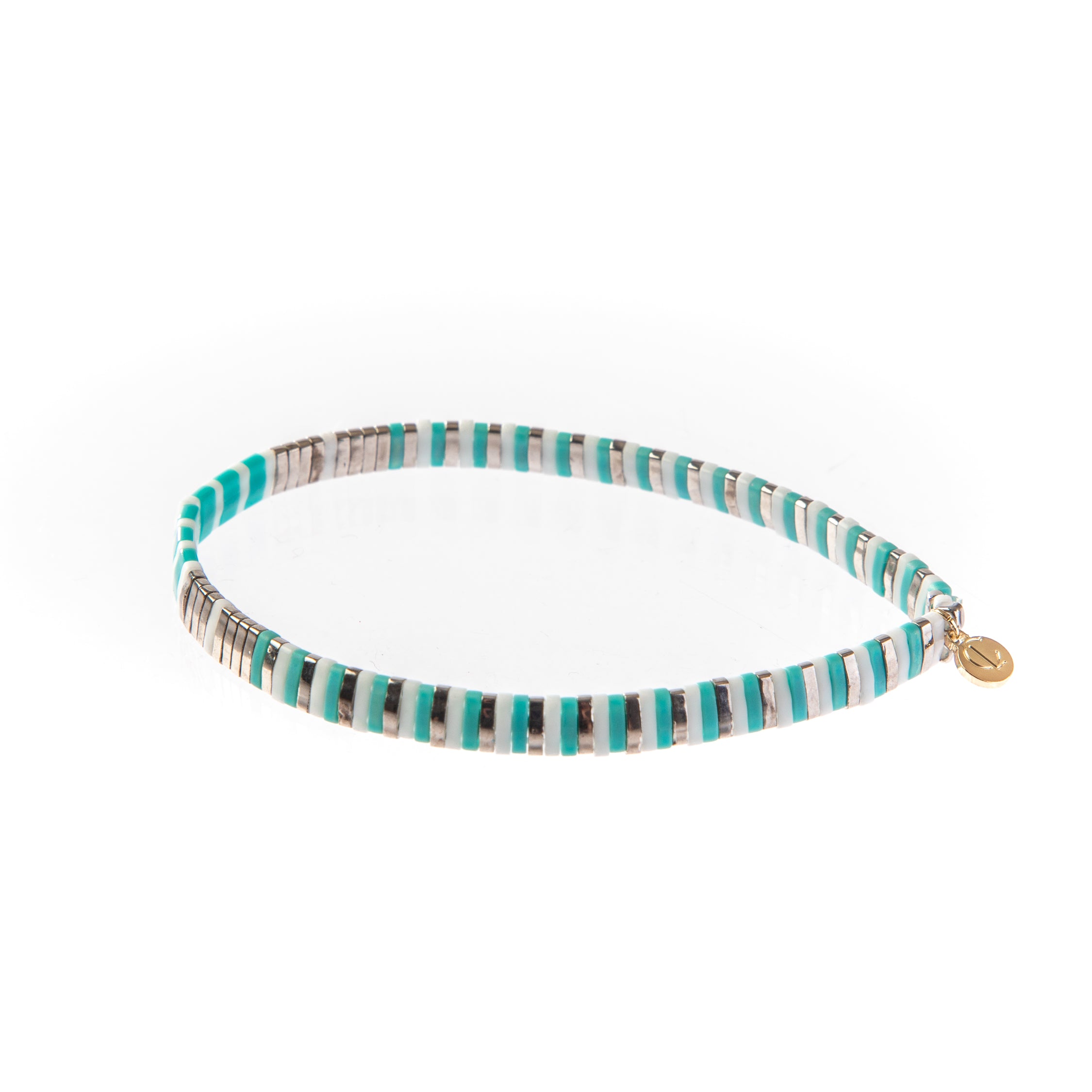 Caryn Lawn Supernova - Silver/Turquoise/White
