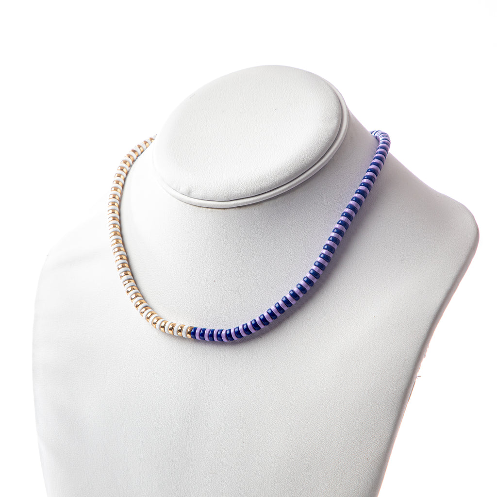 Caryn Lawn Laguna Duo Necklace- Navy/Gold