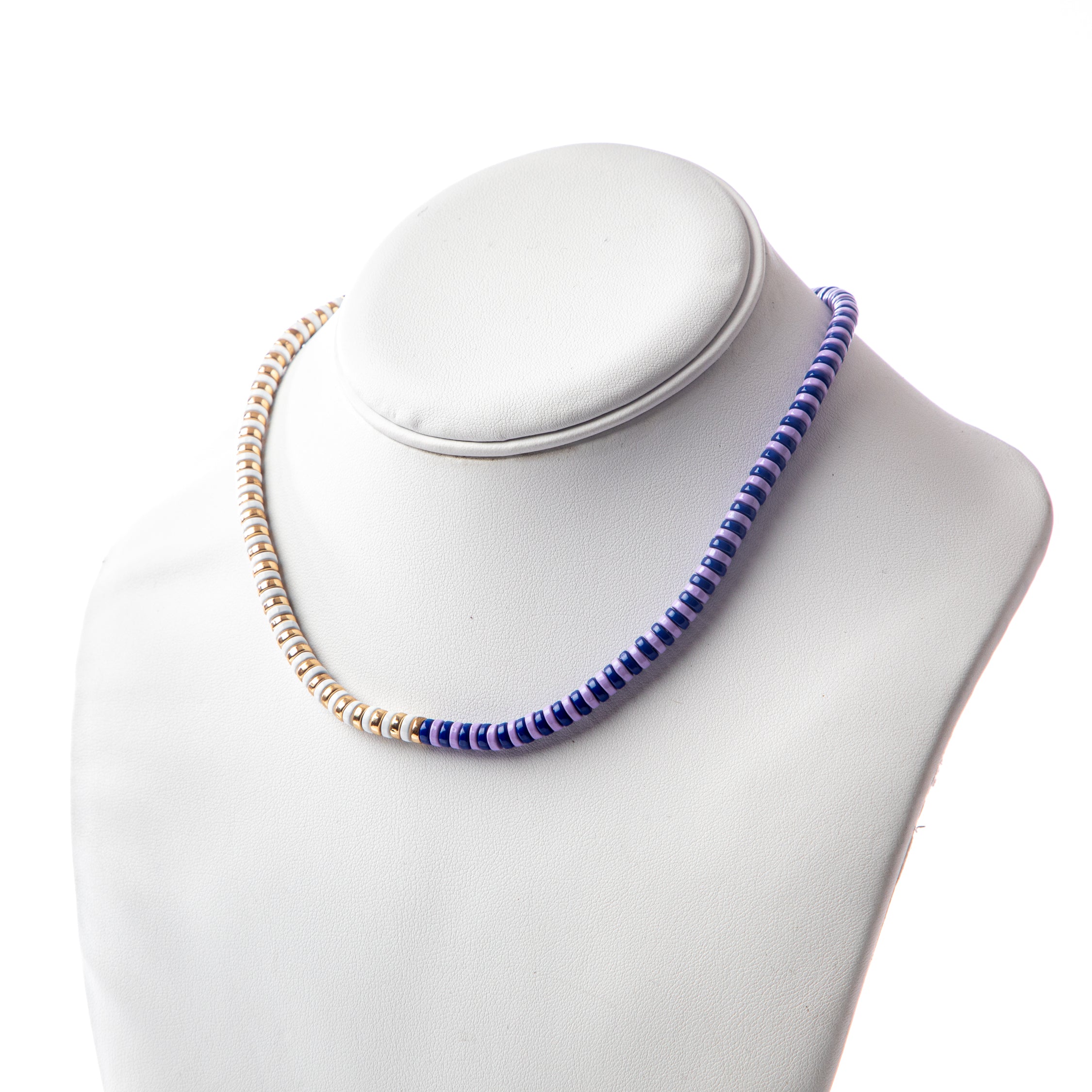 Caryn Lawn Laguna Duo Necklace- Navy/Gold