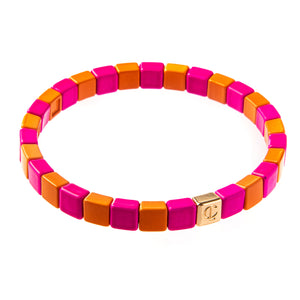Caryn Lawn Tiny Tile Bracelet - Sherbet