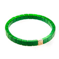 Caryn Lawn Tiny Tile Bracelet - Kelly Green