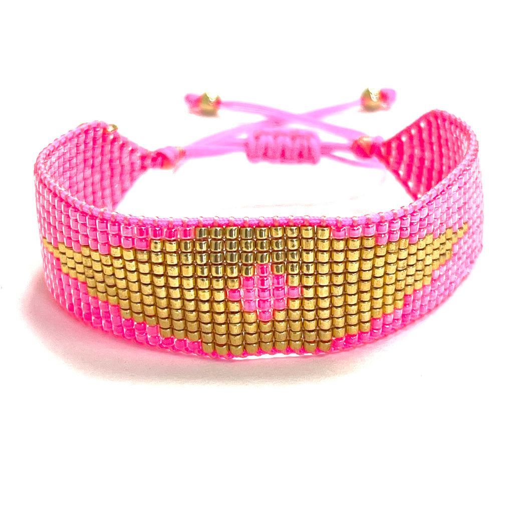 Caryn Lawn Friendship Bracelet Pink