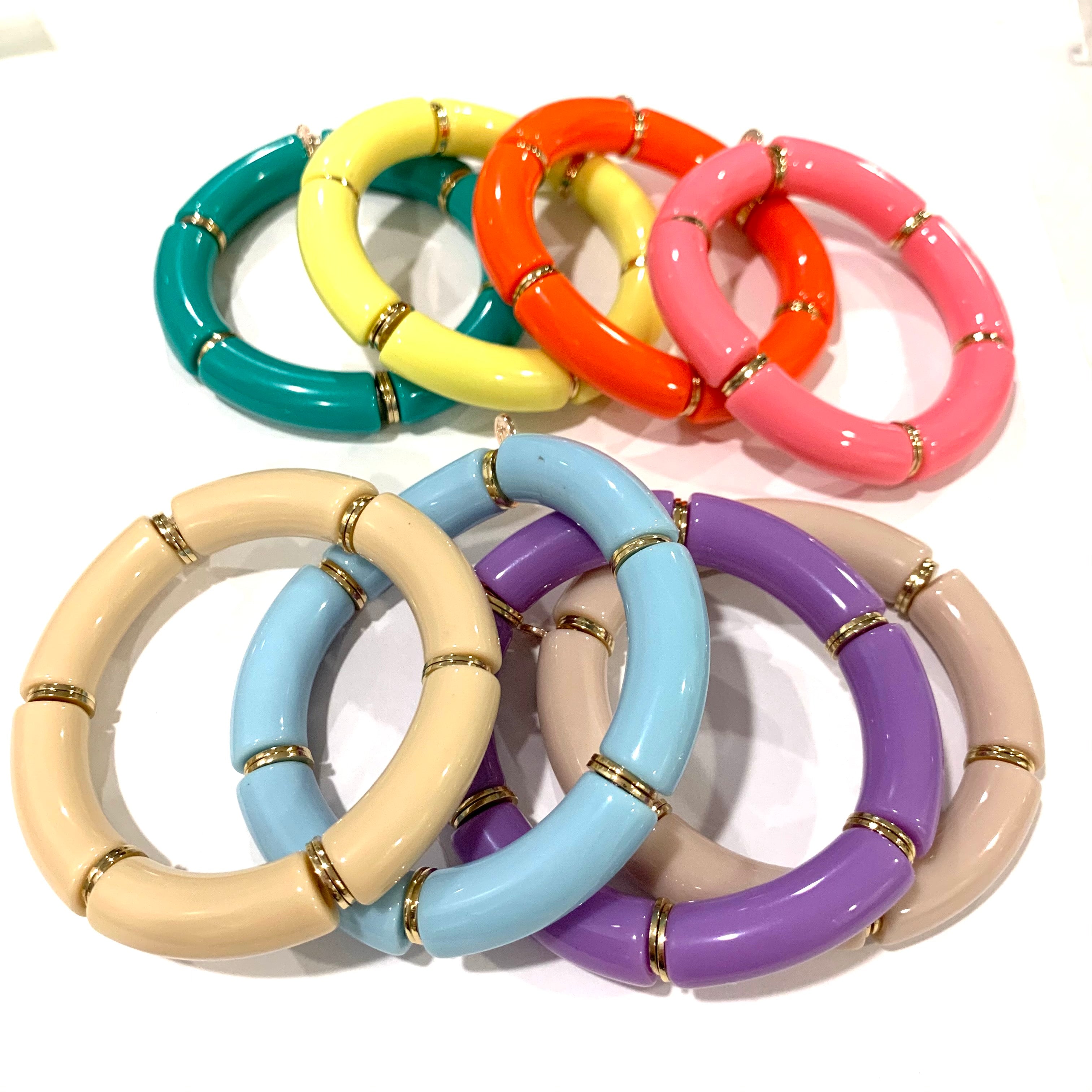 Caryn Lawn Palm Beach Bracelet Thick Barbie Pink