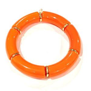 Palm Beach Bracelet- Thick Orange