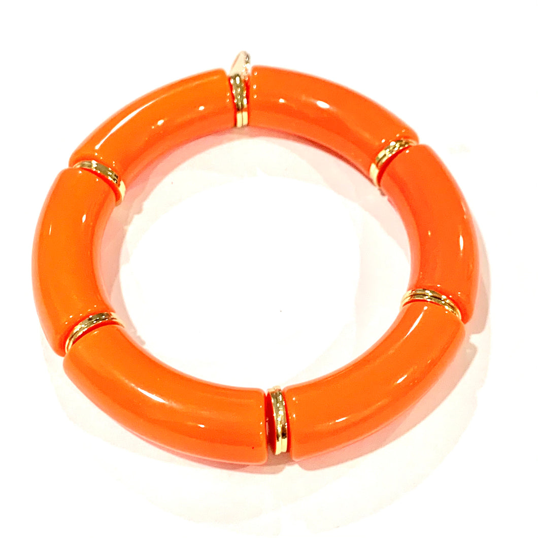 Palm Beach Bracelet- Thick Orange