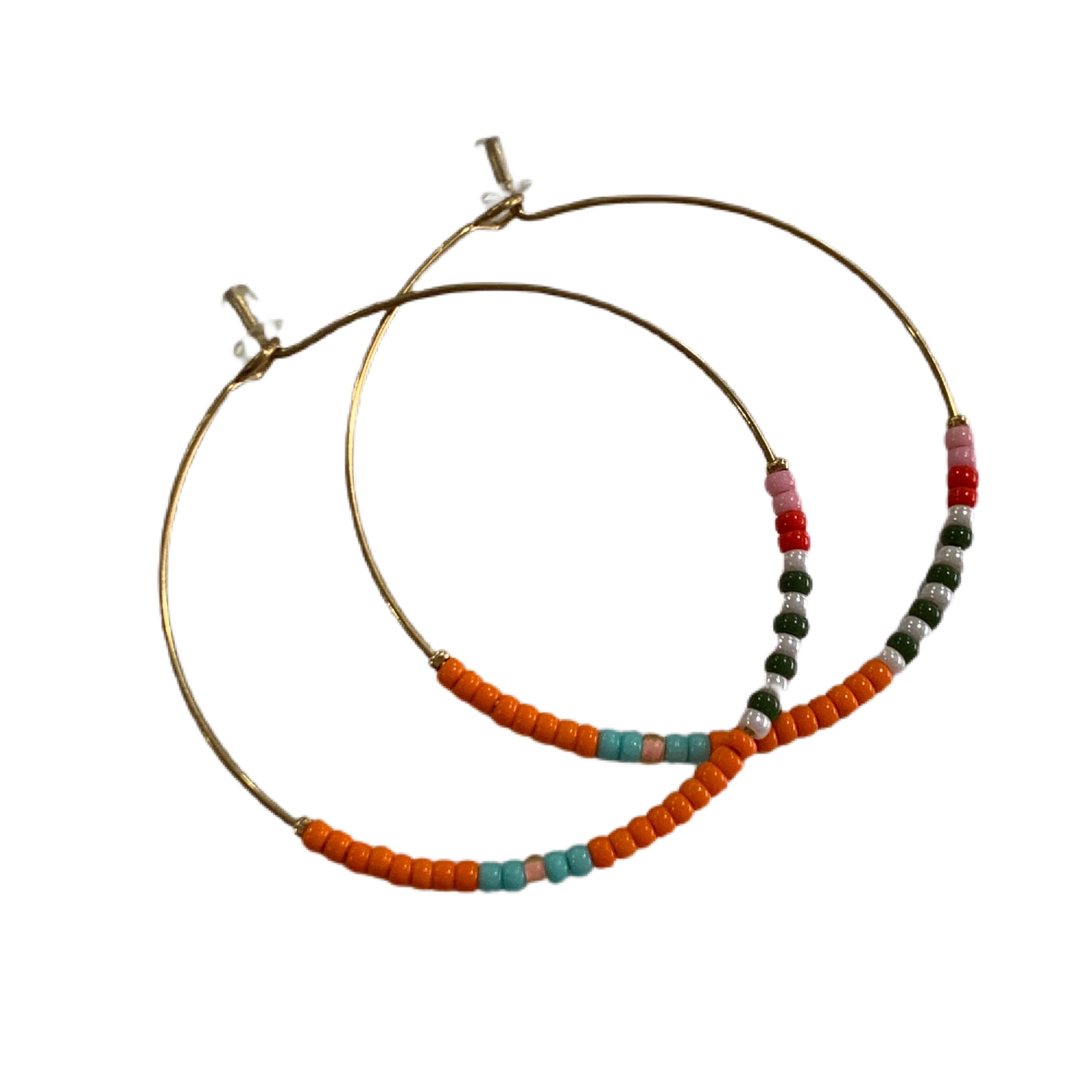 Caryn Lawn Baja Hoop Earring- Clementine