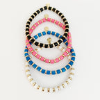 Caryn Lawn Laguna Squared Bracelet- Pink