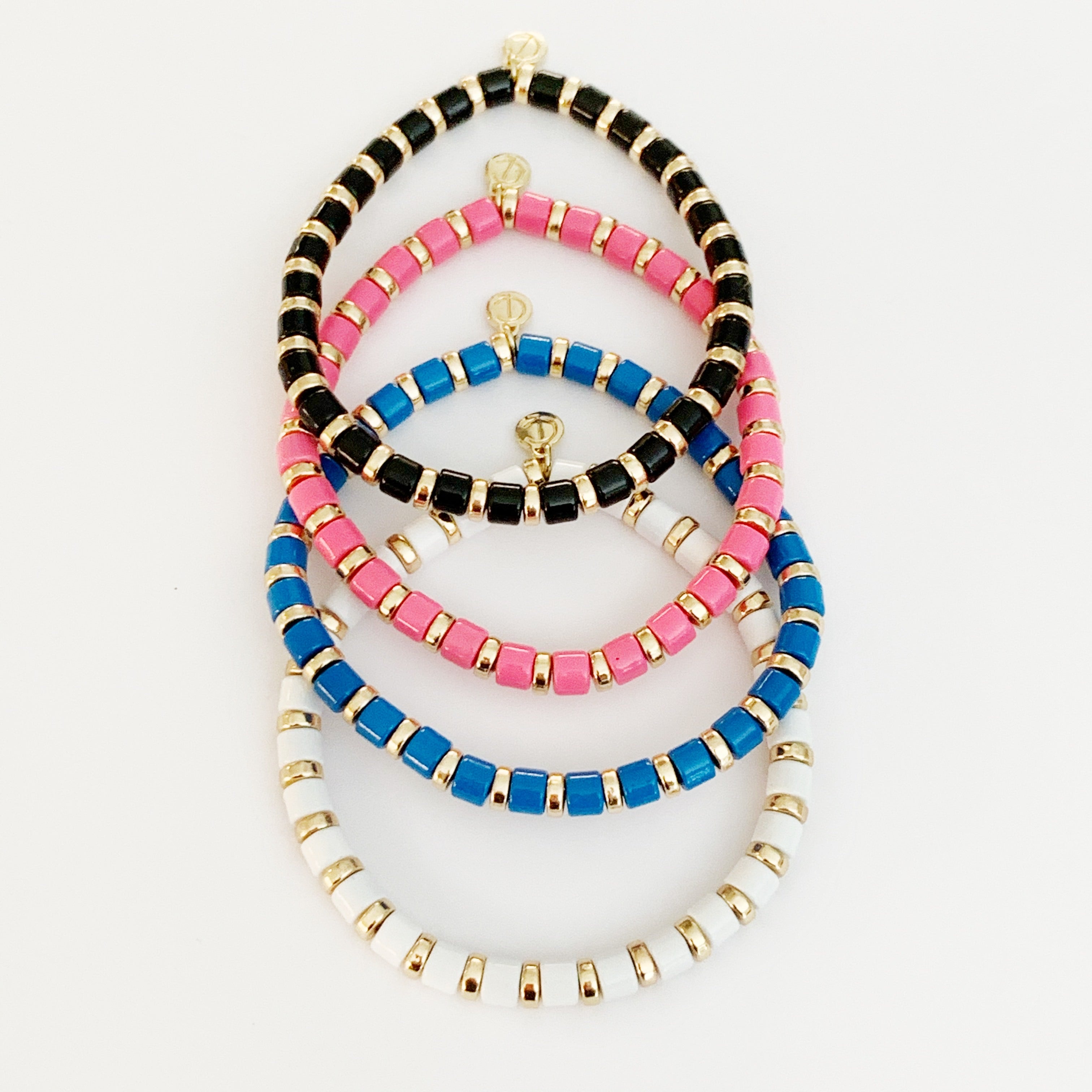 Caryn Lawn Laguna Squared Bracelet- Pink