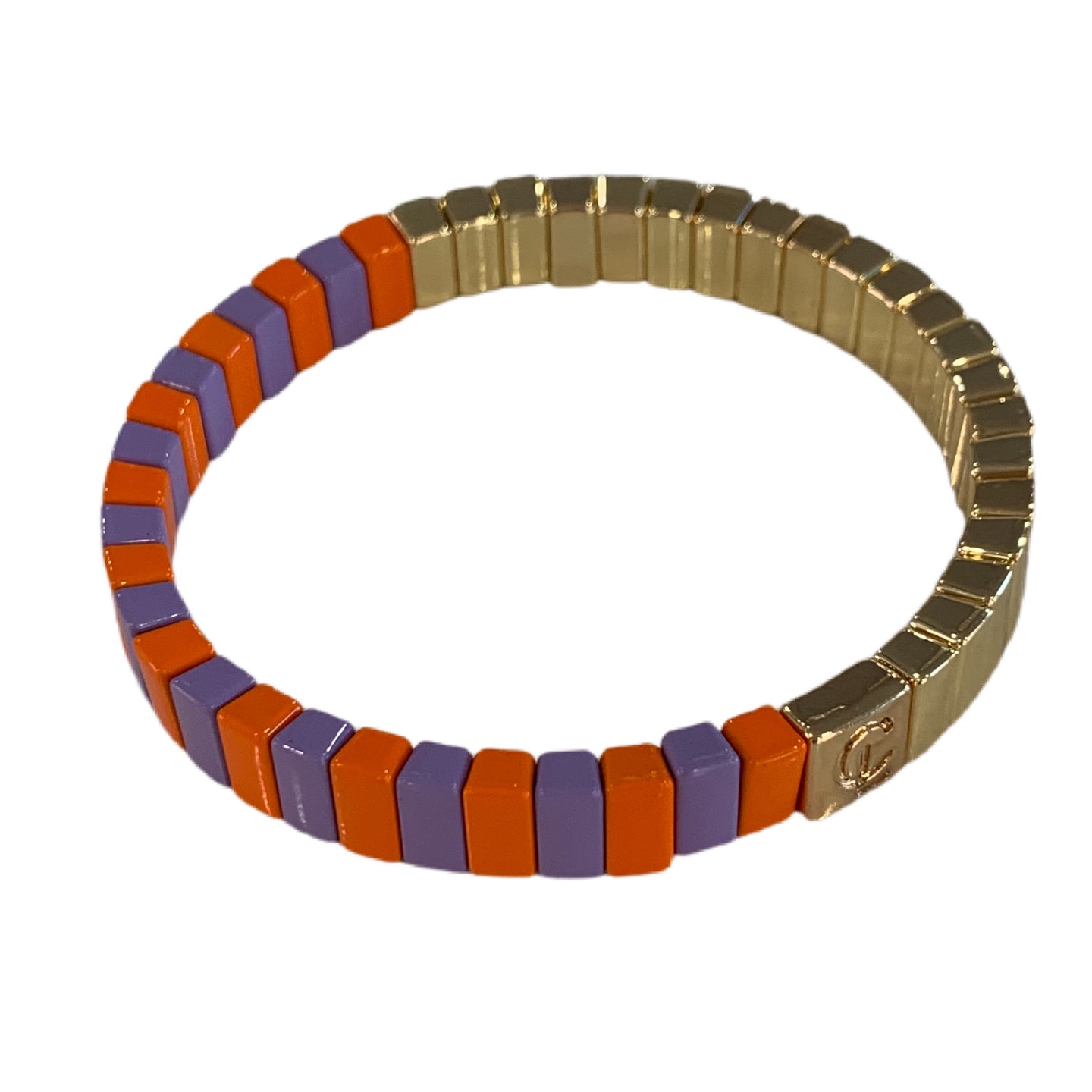 Caryn Lawn Duo Bracelet- Clementine/Lavender