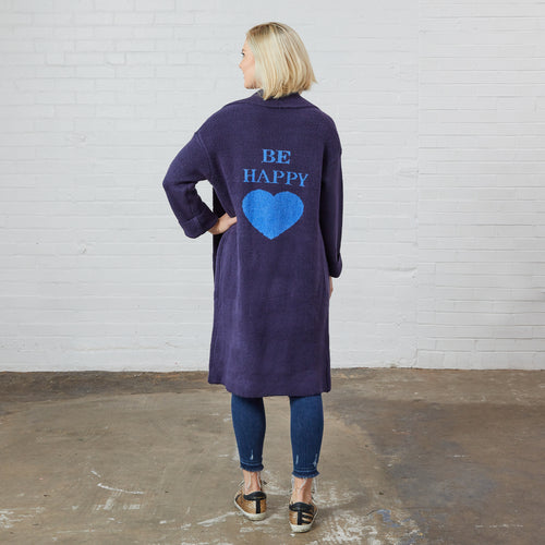 Be Happy Sweater Coat