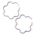 Caryn Lawn Daisy Hoop Earring Lavender