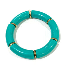 Load image into Gallery viewer, Caryn Lawn Palm Beach Bracelet Thick Turquoise