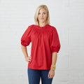 Caryn Lawn Brooke Top Red