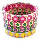 Caryn Lawn Daisy Bracelet Hot Pink Kelly