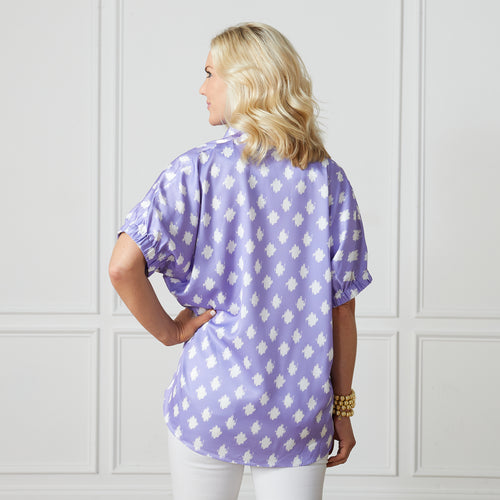 Betsy Collared Lavender Print