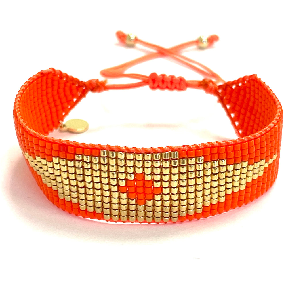 Caryn Lawn Friendship Bracelet Orange