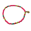 Caryn Lawn Seashore Tube Bracelet- Neon Pink Multi