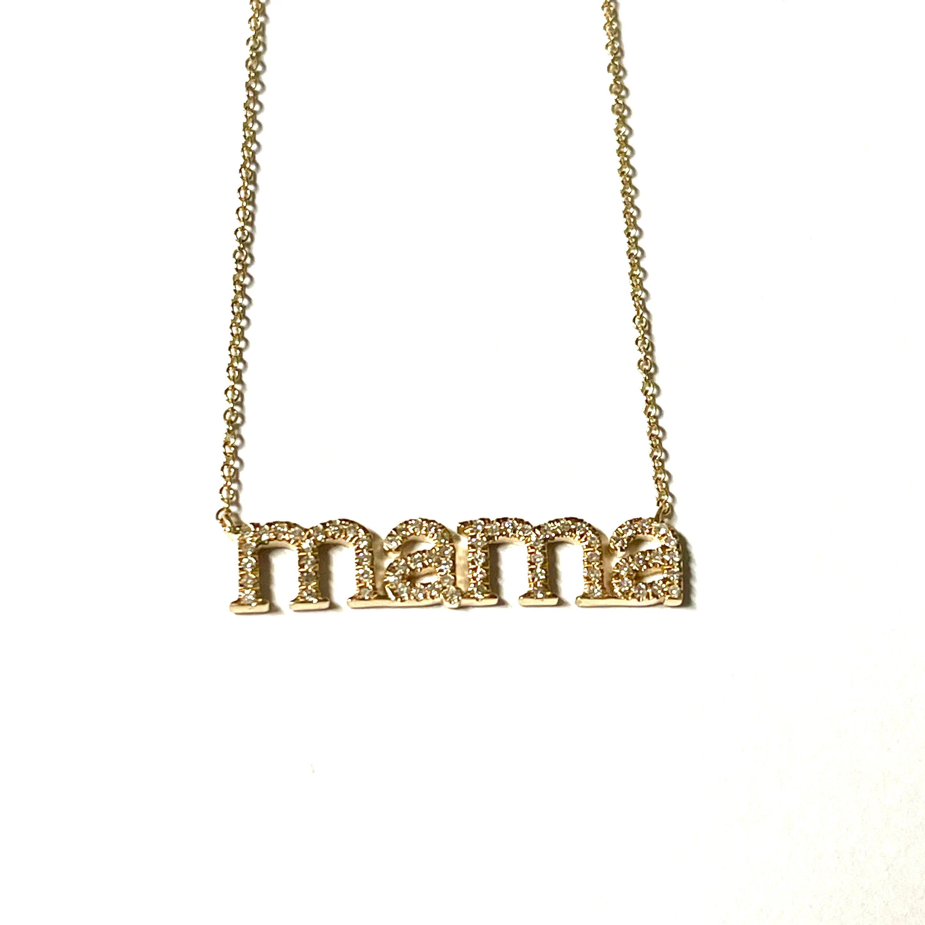 Caryn Lawn Diamond Mama Necklace