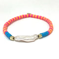 Caryn Lawn Seaside Fresh Water Bracelet- Pink/Orange