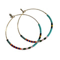 Caryn Lawn Baja Hoop Earring- Azul