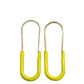 Caryn Lawn Paperclip Enamel Earring Yellow