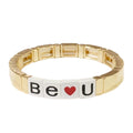 Caryn Lawn Word Tile Bracelet- Be U