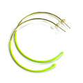 Caryn Lawn Duo Enamel Hoop Earring Neon