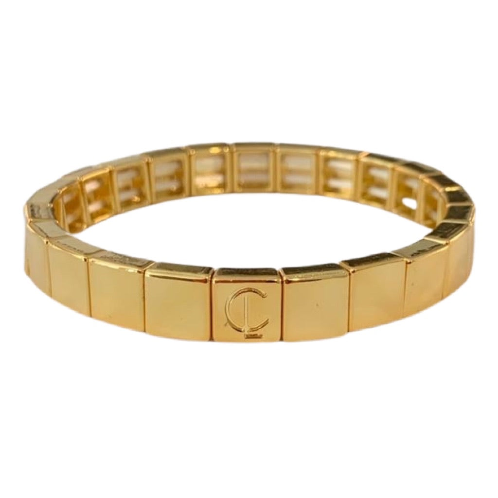 Tile Bracelet- Gold